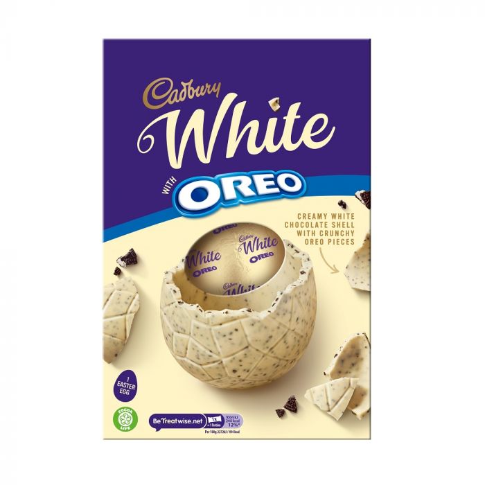 Cadbury White Chocolate With Oreo Easter Egg 220g