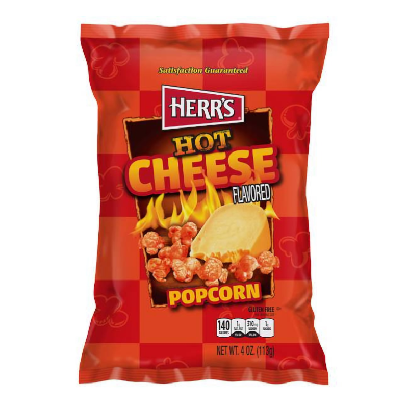 Herrs Hot Cheese Popcorn 113g