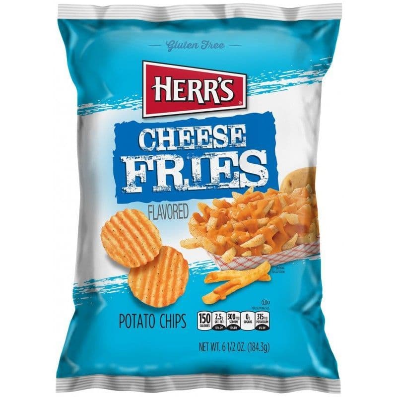 Herrs Cheese Fries Ripple Chips 184g