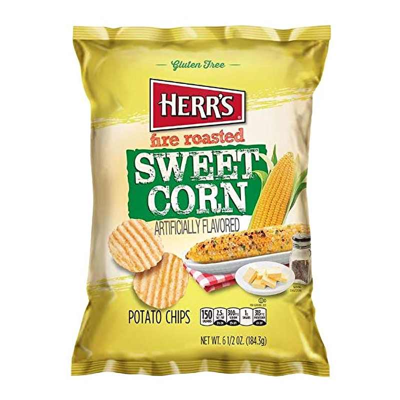 Herrs Fire Roasted Sweet Corn Chips 184g